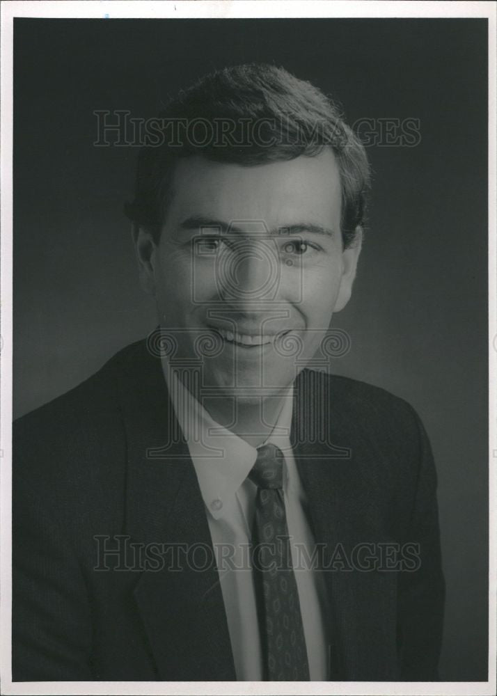 1992 Press Photo Mark Eustis Pres Grace Hospital DMC - Historic Images