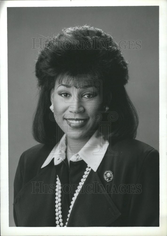 1989 Press Photo Dayna Eubanks Detroit WJBK TV News - Historic Images