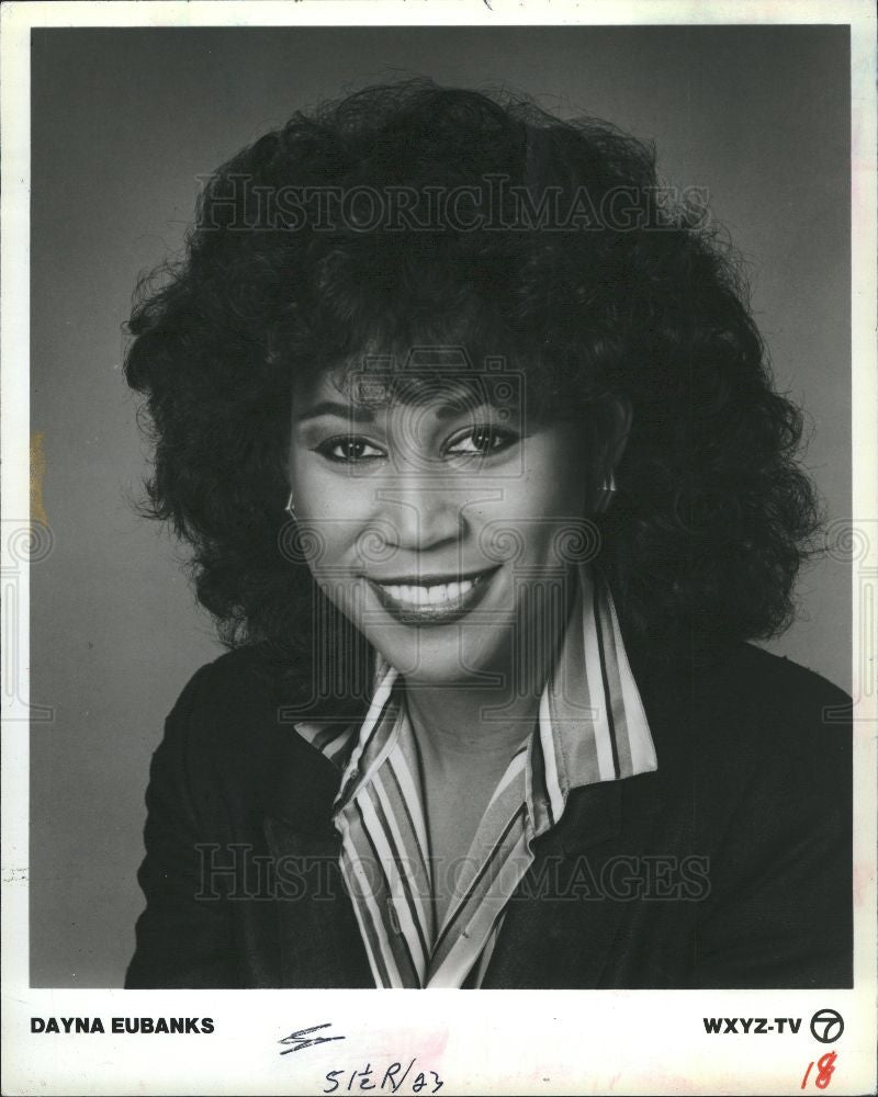 1989 Press Photo Dayna Eubanks Newscaster - Historic Images