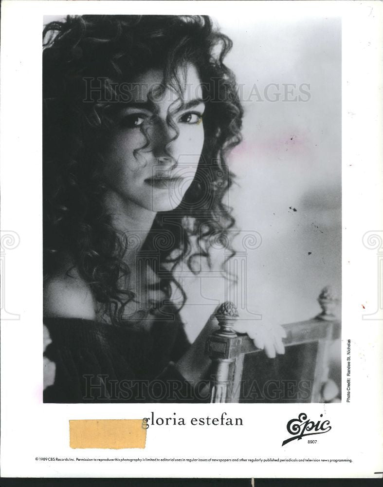 1989 Press Photo Gloria Estefan Cuban American singer - Historic Images