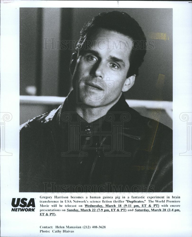 1992 Press Photo Gregory Harrison Duplicates actor - Historic Images