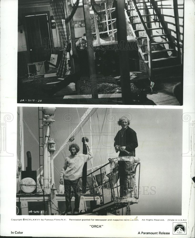Press Photo richard harris actor orca movie - Historic Images
