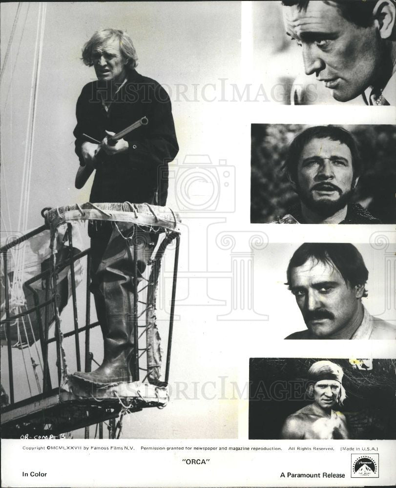 Press Photo Richard Harris fanatical fisherman - Historic Images