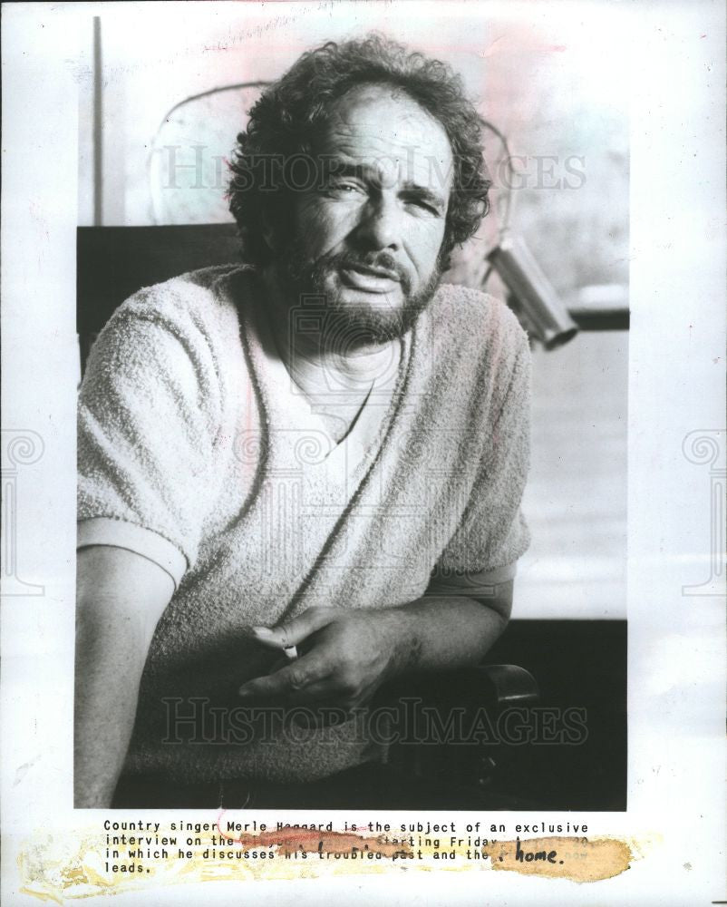 1982 Press Photo Merle Ronald Haggard - Historic Images