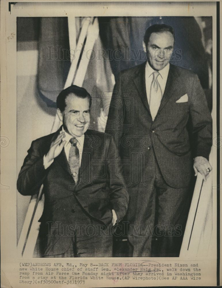1978 Press Photo Richard Milhous Nixon - Historic Images