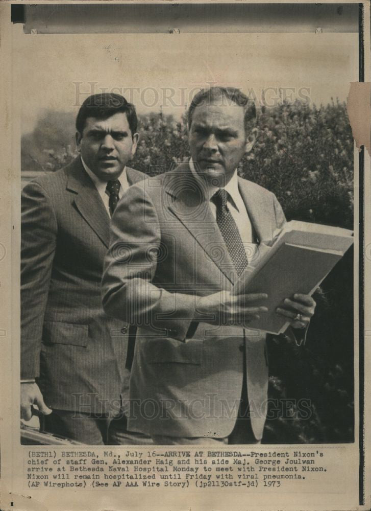 1973 Press Photo Alexander Haig, U.S Secretary - Historic Images