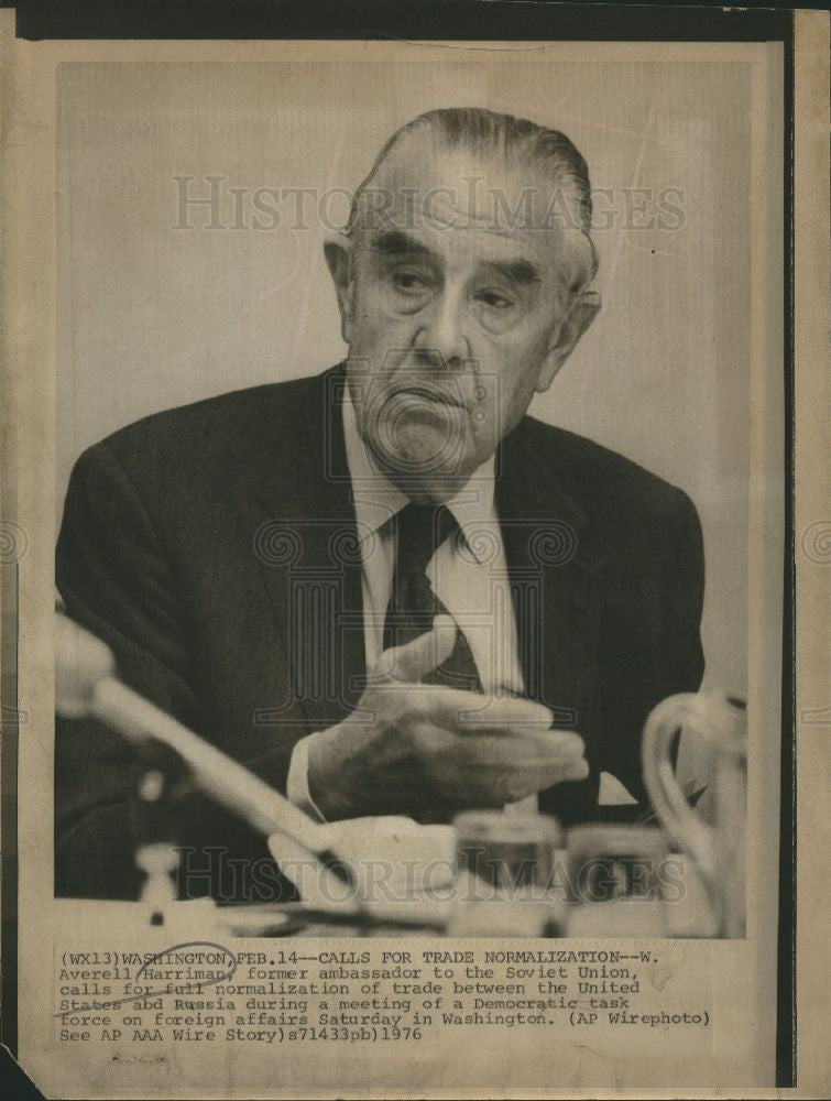 1978 Press Photo Averell Harriman politician diplomat - Historic Images