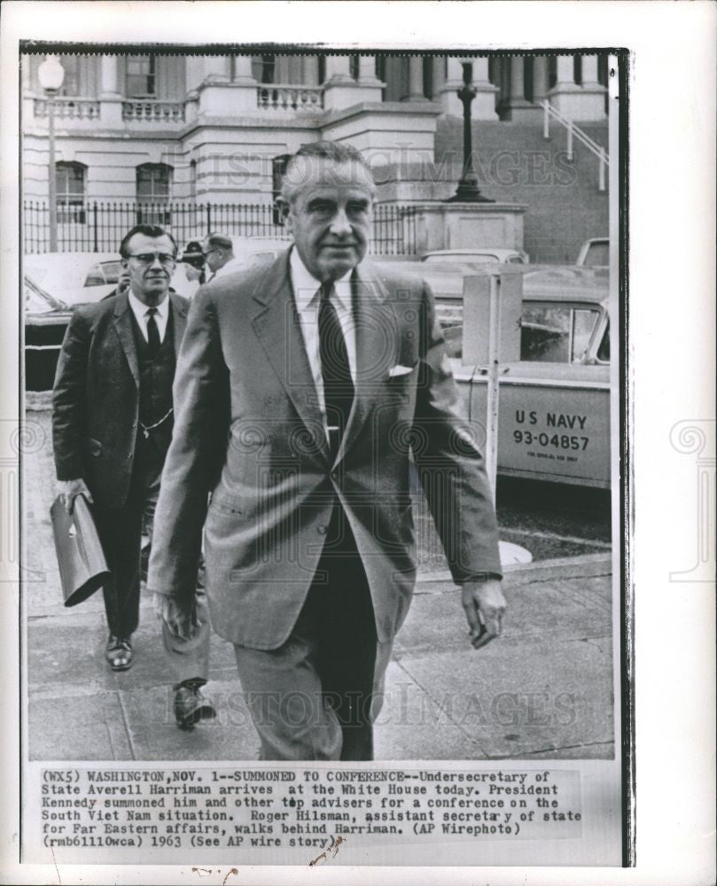 1963 Press Photo Undersecretary Averell Harriman - Historic Images