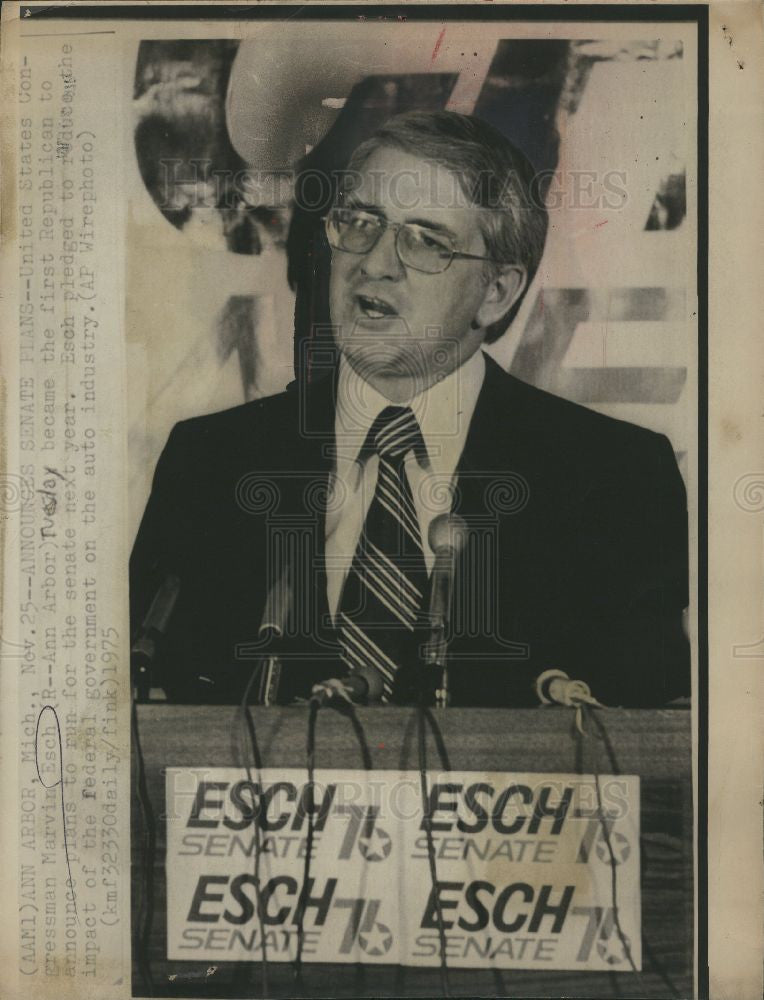 1976 Press Photo GRESSMAN MARVIN ESCH - Historic Images
