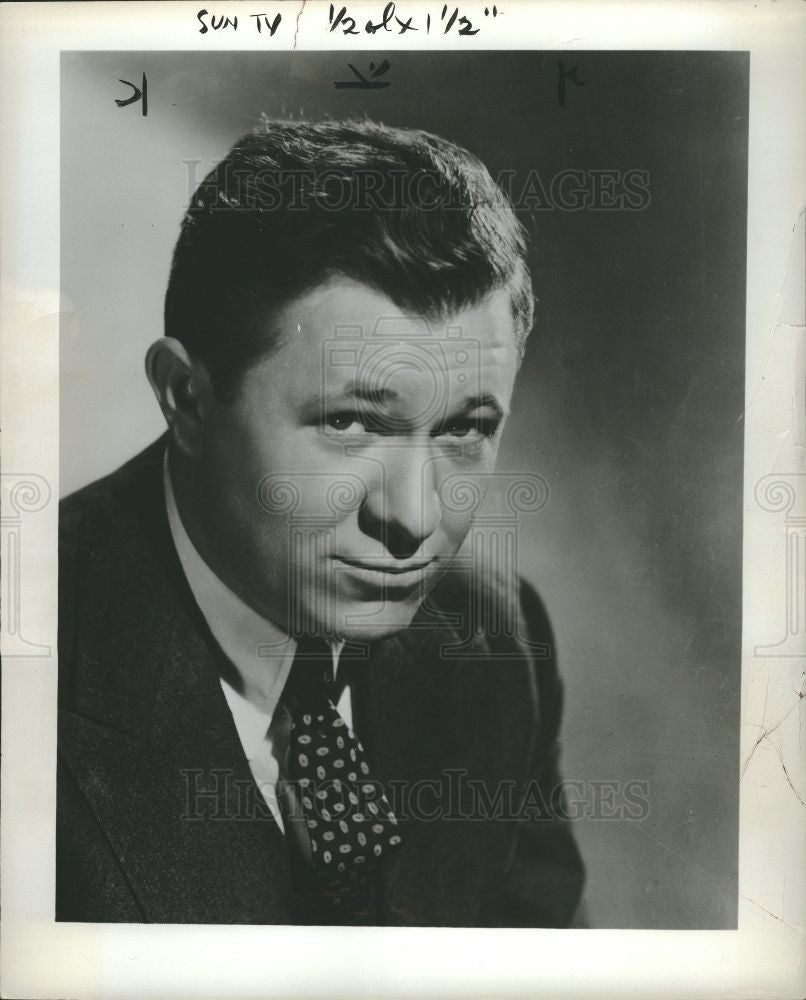 1955 Press Photo Stuart Erwin Actor - Historic Images