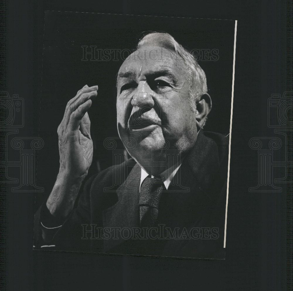 1975 Press Photo Samuel Sam Ervin Senator Jim Crow laws - Historic Images