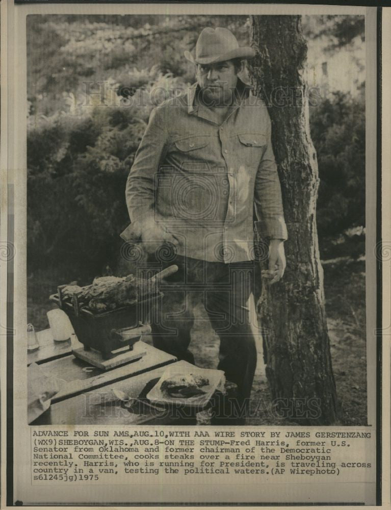 1975 Press Photo Fred Harris,politician,oklahoma - Historic Images
