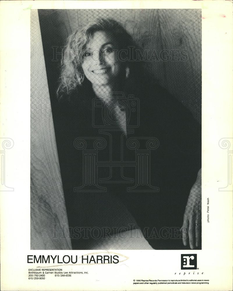 1991 Press Photo EmmyLou Harris Country  singer - Historic Images