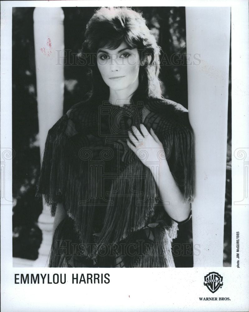 1987 Press Photo Emmylou Harris Country-western singer - Historic Images