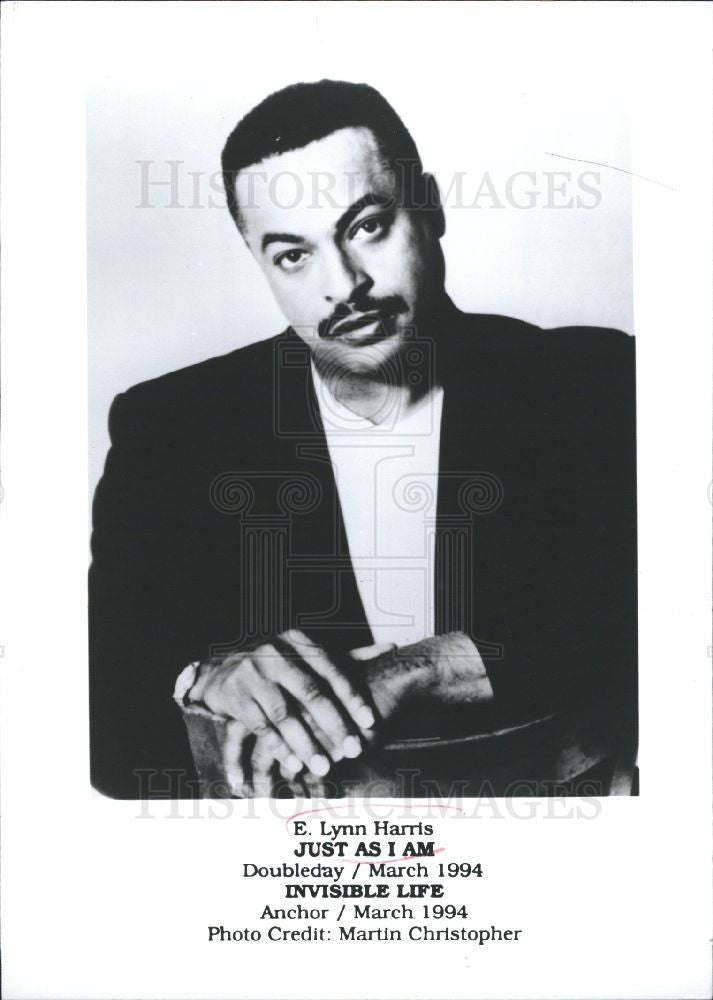 1995 Press Photo American author E. Lynn Harris - Historic Images