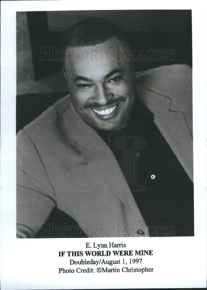 1997 Press Photo E. Lynn Harris Author African American - Historic Images