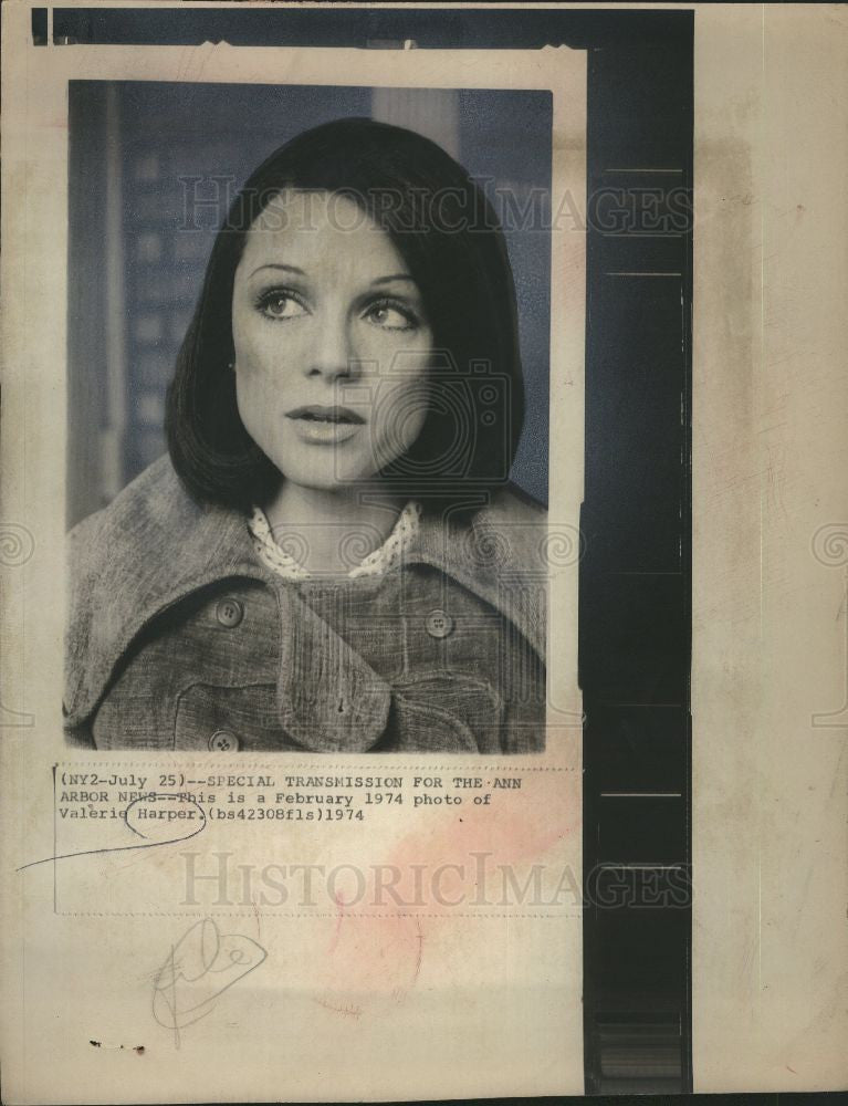 1974 Press Photo Valerie Harper Actress American - Historic Images