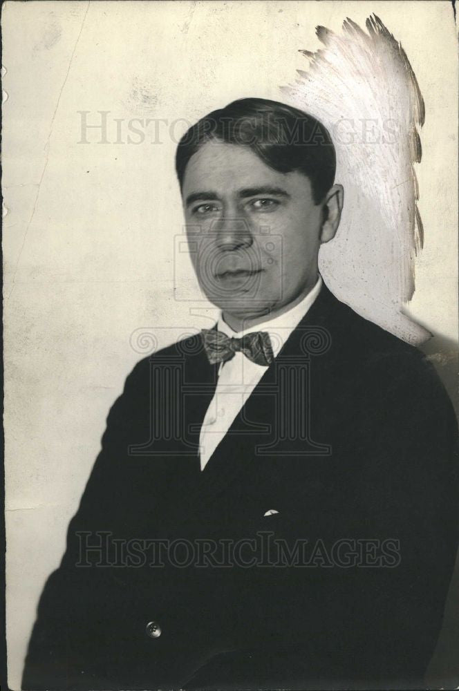 1926 Press Photo Harry Fenton Detroit Free Press Writer - Historic Images
