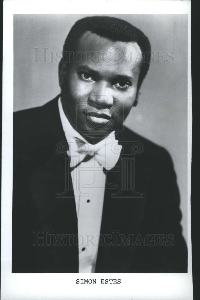 1985 Press Photo Simon Estes African American Descent - Historic Images