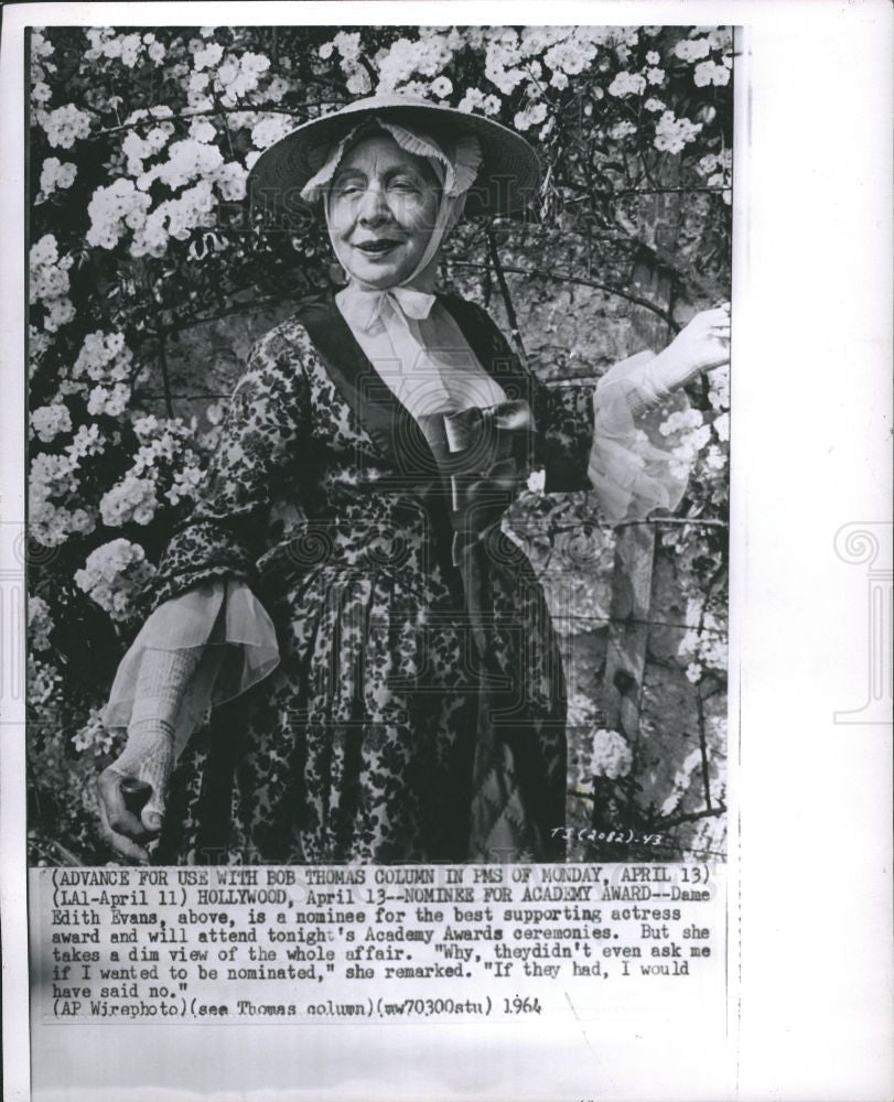 1964 Press Photo Dame Edith Evans Actress Film - Historic Images