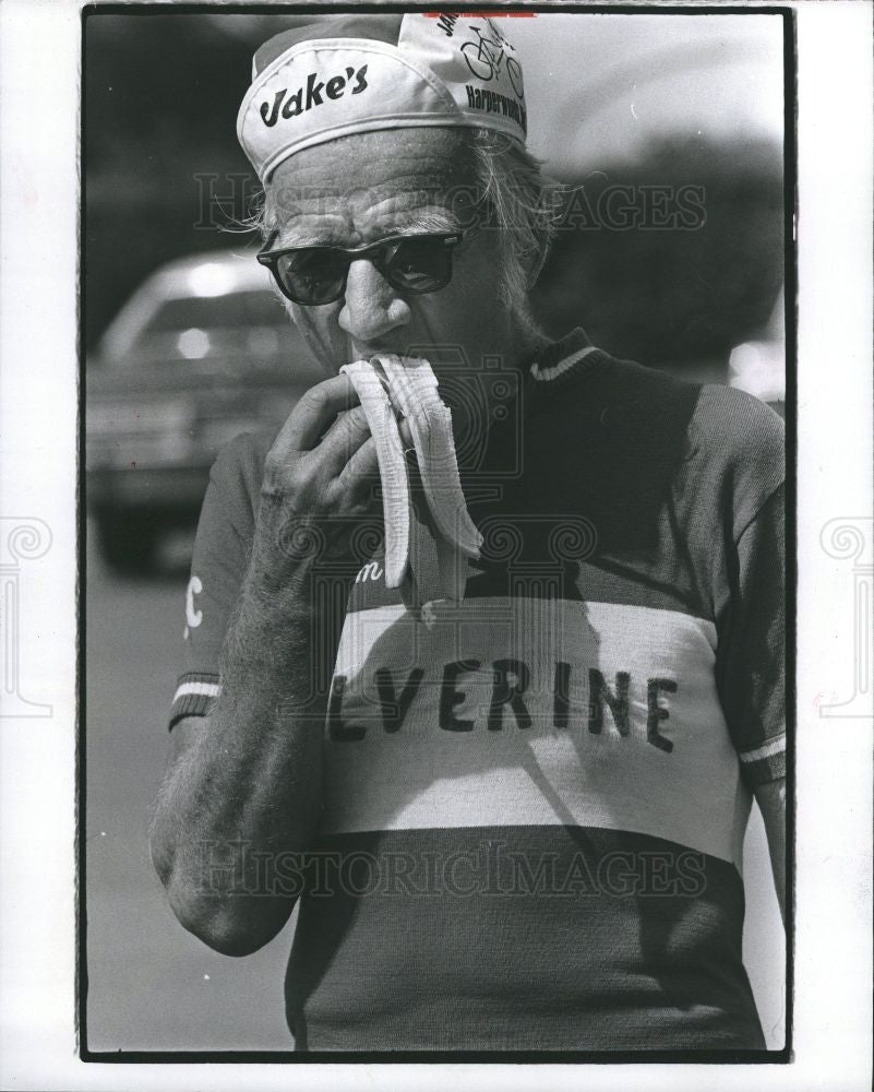 1977 Press Photo Nick Feldman cyclist 1977 Belle Isle - Historic Images