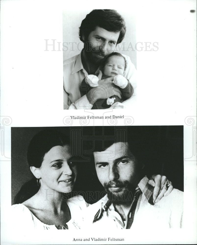 1988 Press Photo Vladimir Feltsman Anna and Daniel - Historic Images