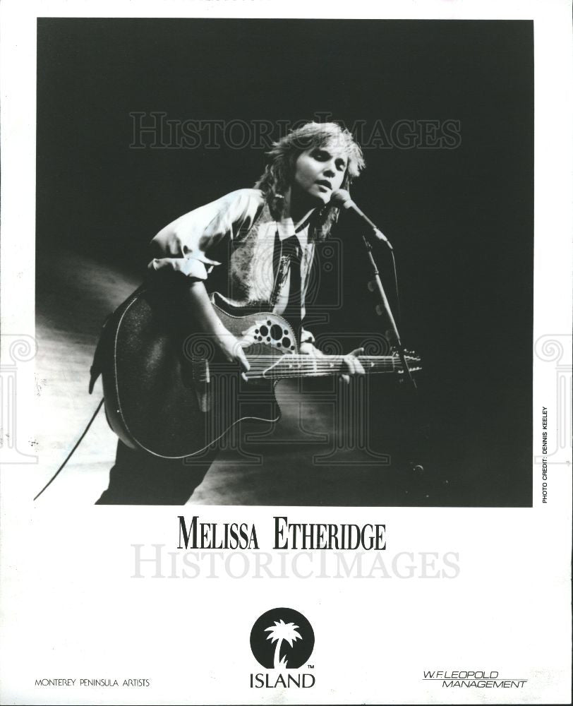 1990 Press Photo Melissa Etheridge rock singer Musician - Historic Images