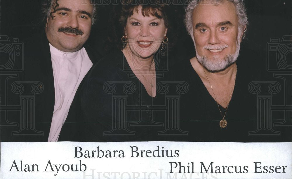 Press Photo Alan Ayoub Barbara Bredius Phil Marcus - Historic Images