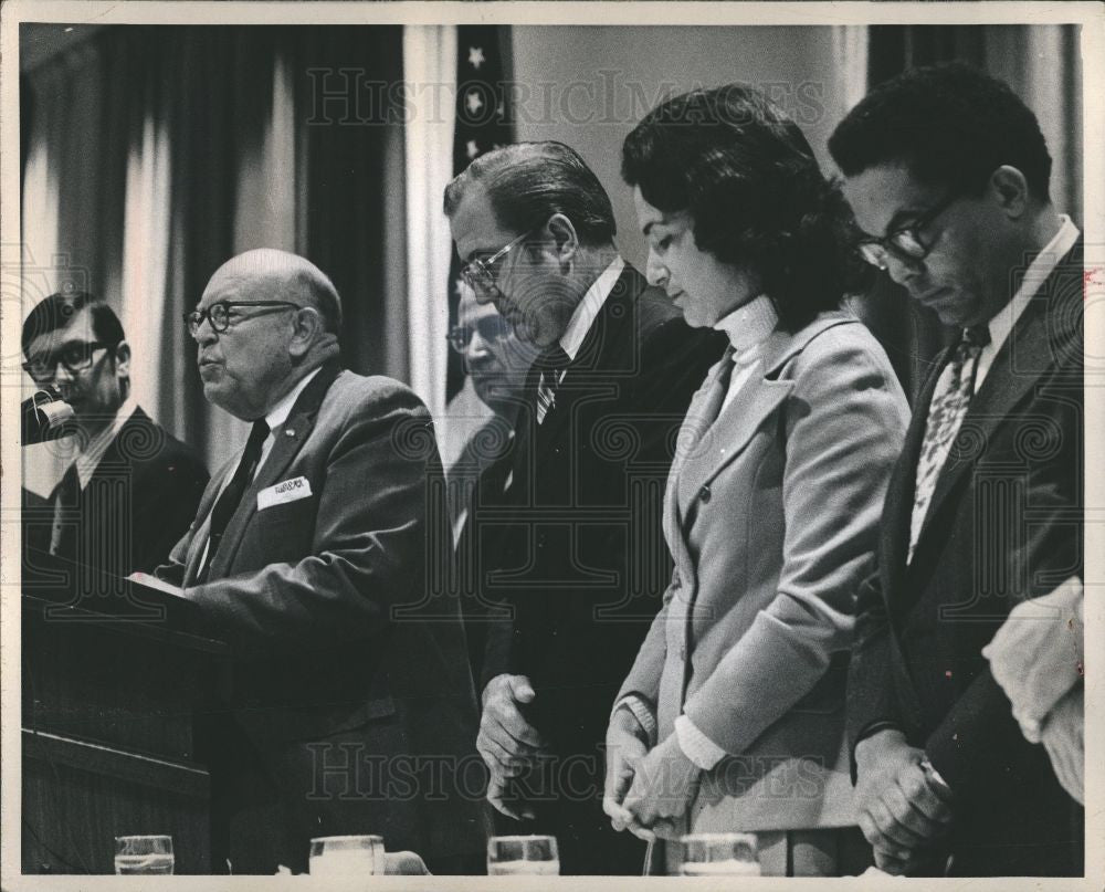 1971 Press Photo Mayor Gribbs Prayer Breakfast - Historic Images