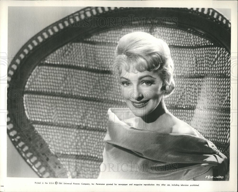 1961 Press Photo virginia grey movie actress - Historic Images