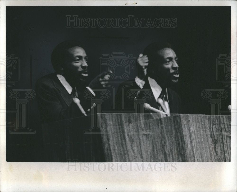 1972 Press Photo Dick Gregory, - Historic Images