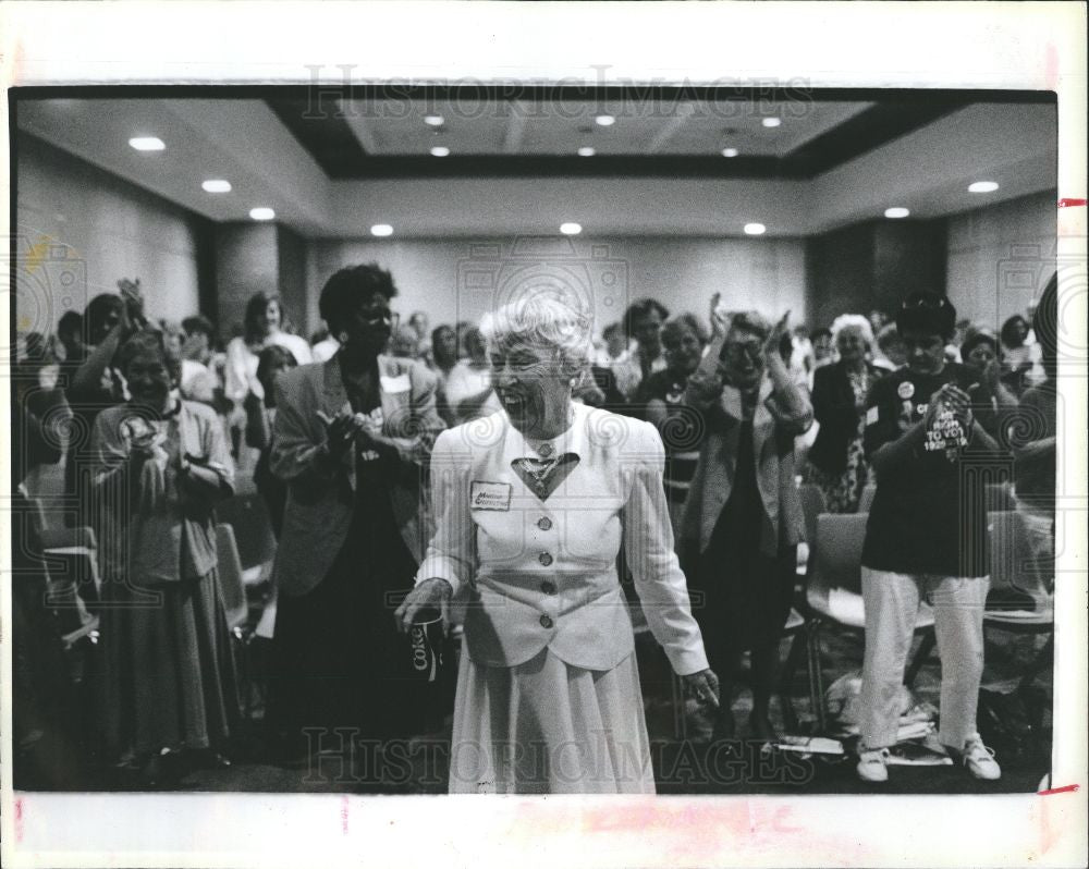 1990 Press Photo Lt. Gov. Martha Griffiths Michigan - Historic Images