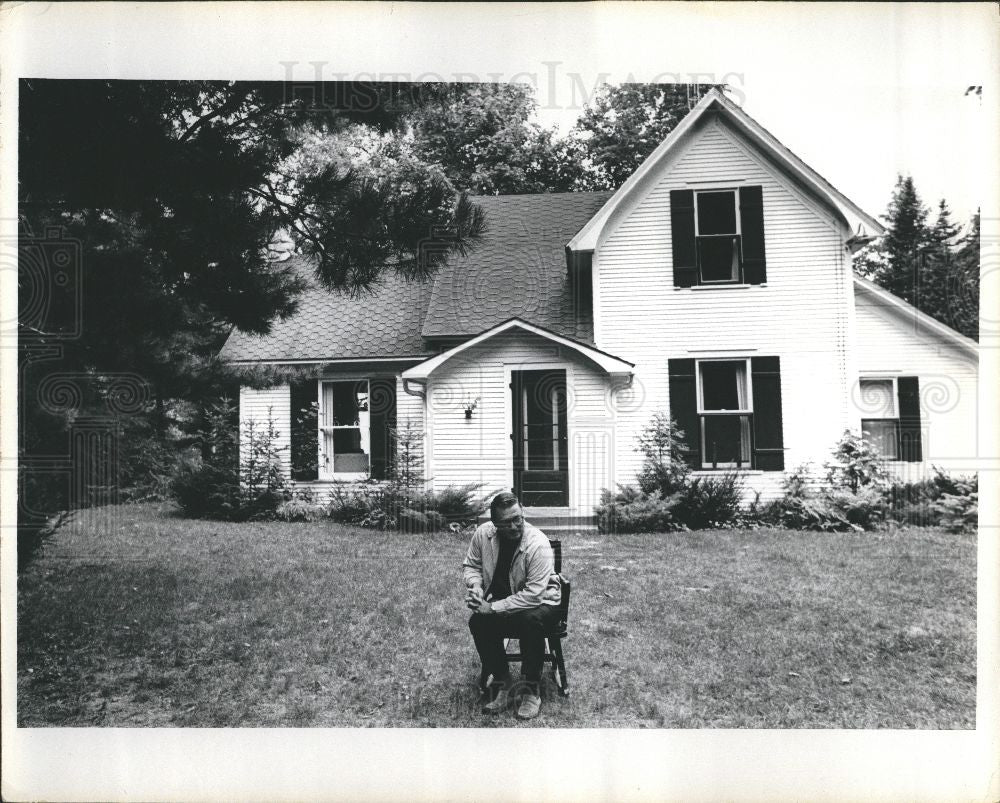 Press Photo Michigan Richard Griffin Traverse City - Historic Images