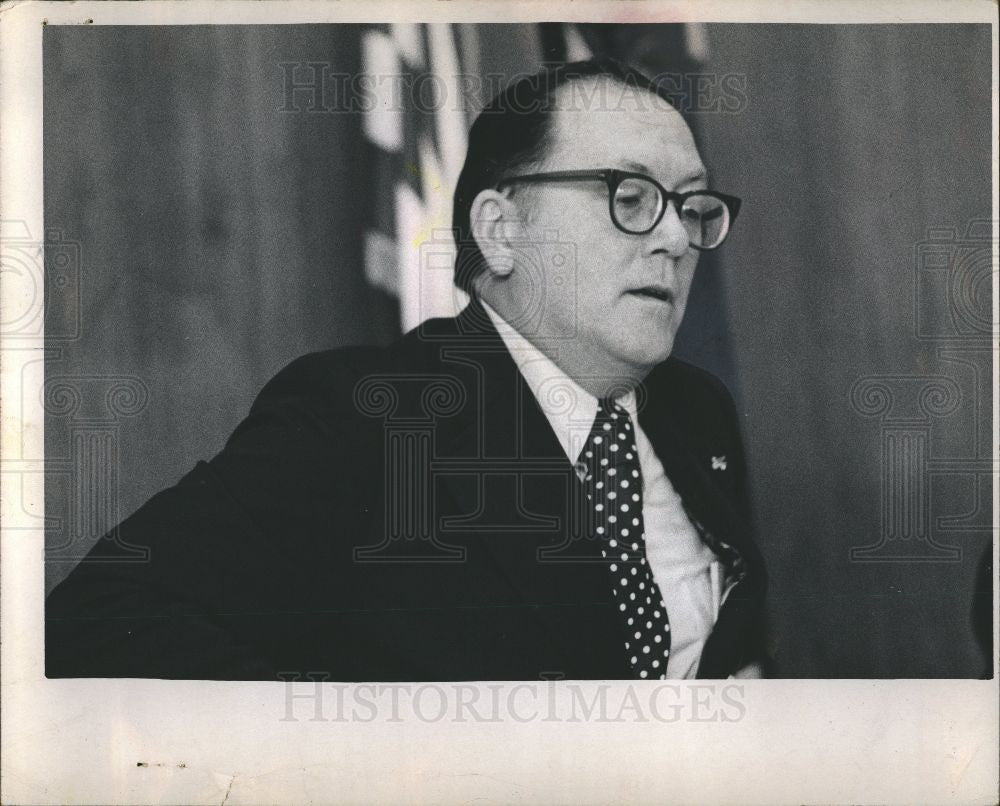 1974 Press Photo robert griffin campaign election senat - Historic Images