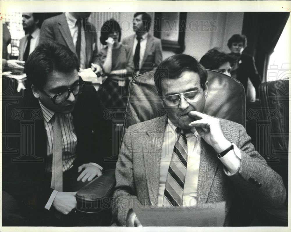 1985 Press Photo Michael Griffin U.S. Representative - Historic Images