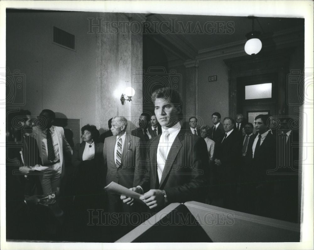 1988 Press Photo David Griffin Wayne County Funeral - Historic Images