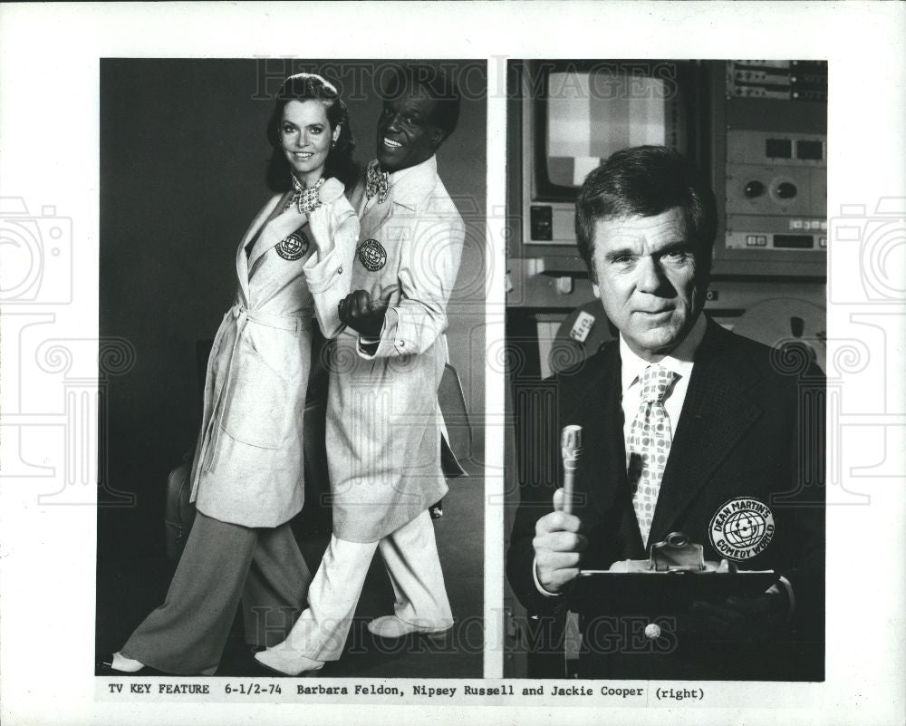 Press Photo Barbara Feldon Nipsey Russell - Historic Images