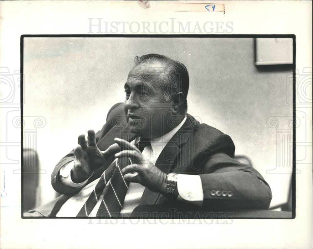 1987 Press Photo Neil Feola President - Historic Images