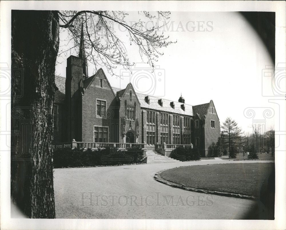 1980 Press Photo Grosse Pointe Academy School Building - Historic Images
