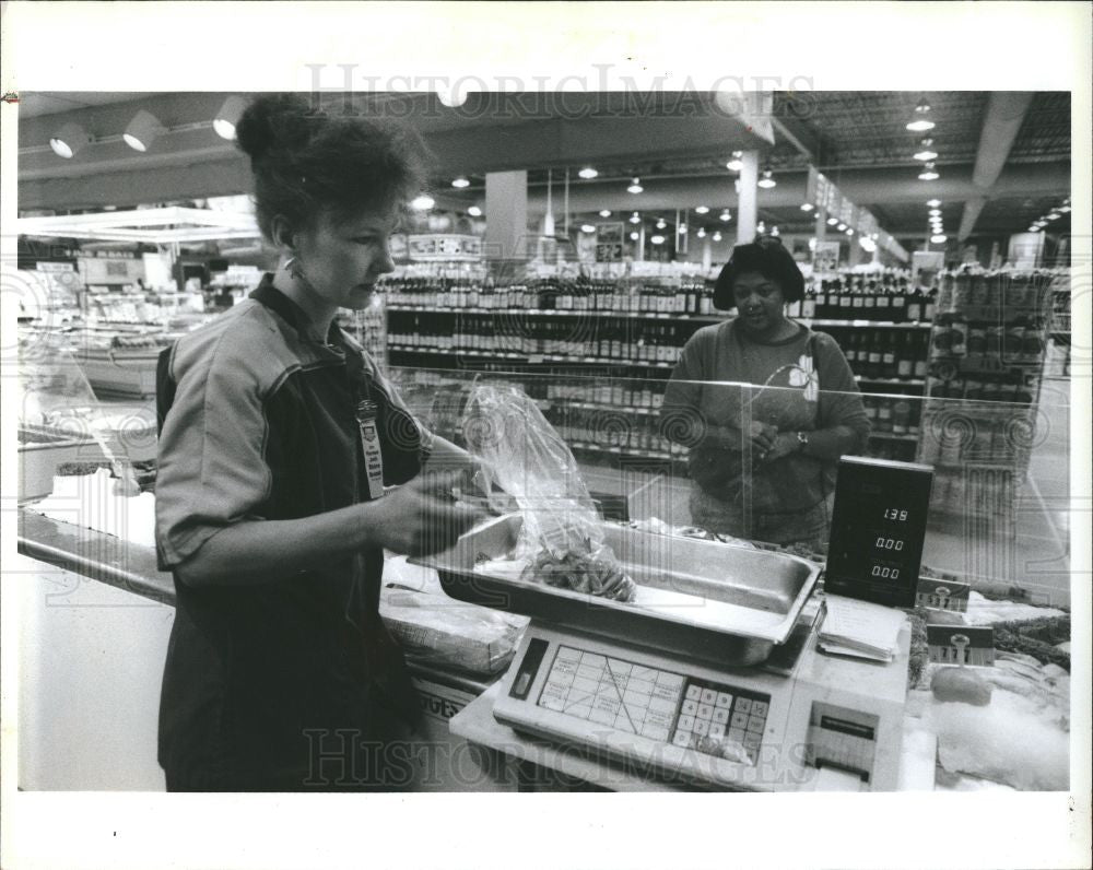 1991 Press Photo GROCERY GAP, - Historic Images