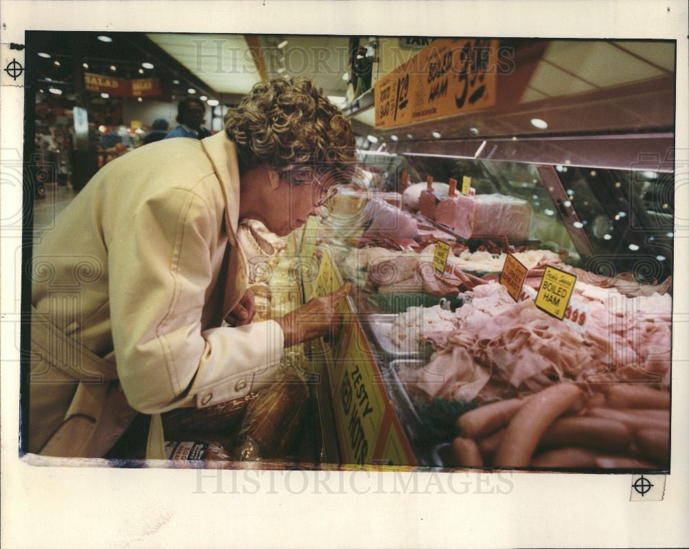 1991 Press Photo Nellie Stephens  Farmer Jack  Grocery - Historic Images