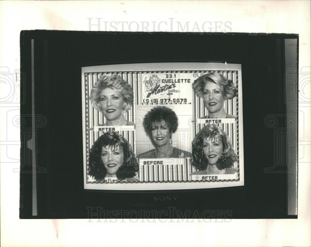 1988 Press Photo styling of hair - Historic Images