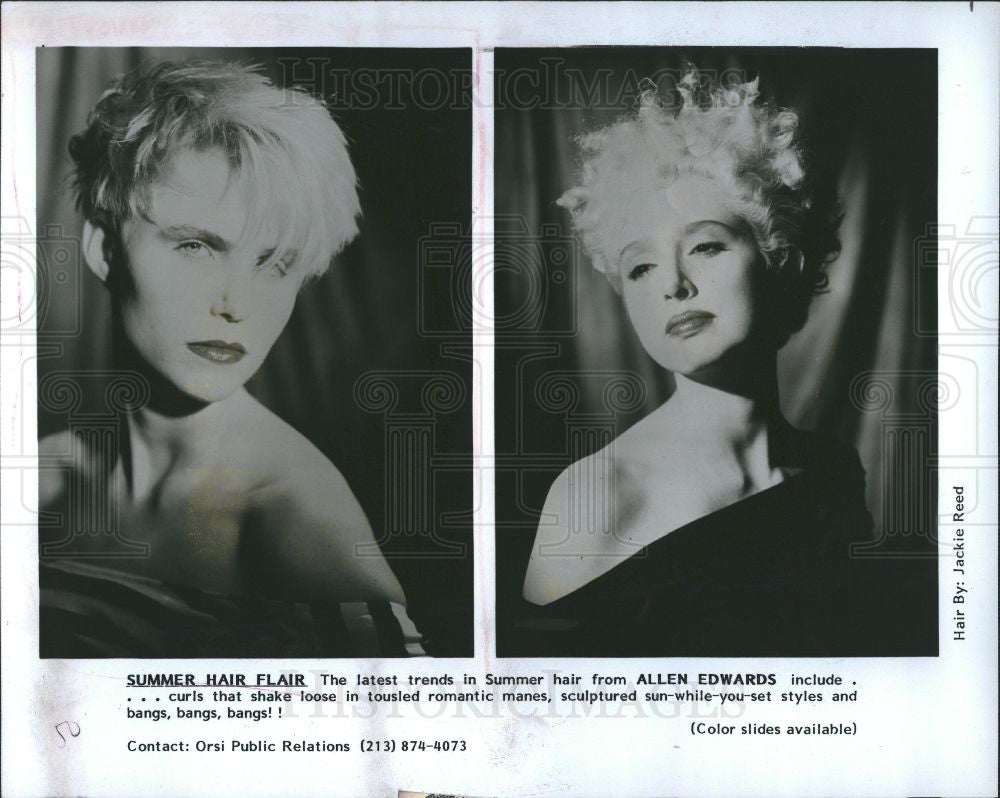 1988 Press Photo hair - Historic Images