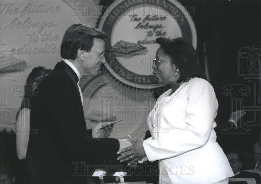 1997 Press Photo June C. Green-Rivers President Lowell - Historic Images