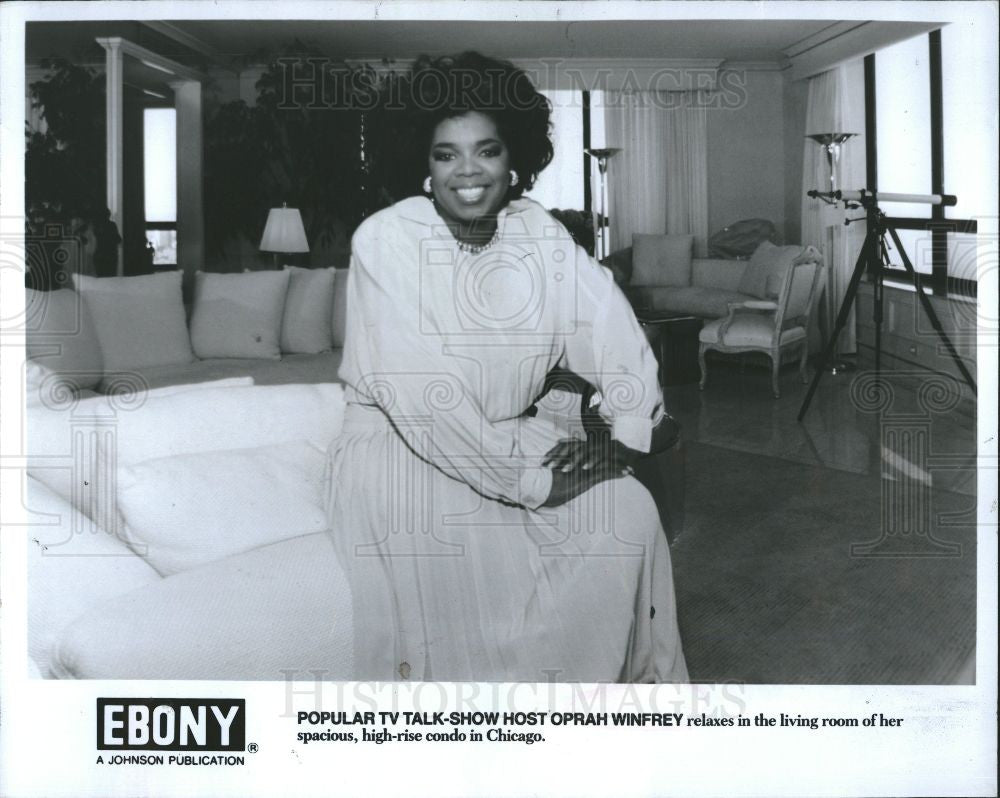 1988 Press Photo Oprah Winfrey television host - Historic Images