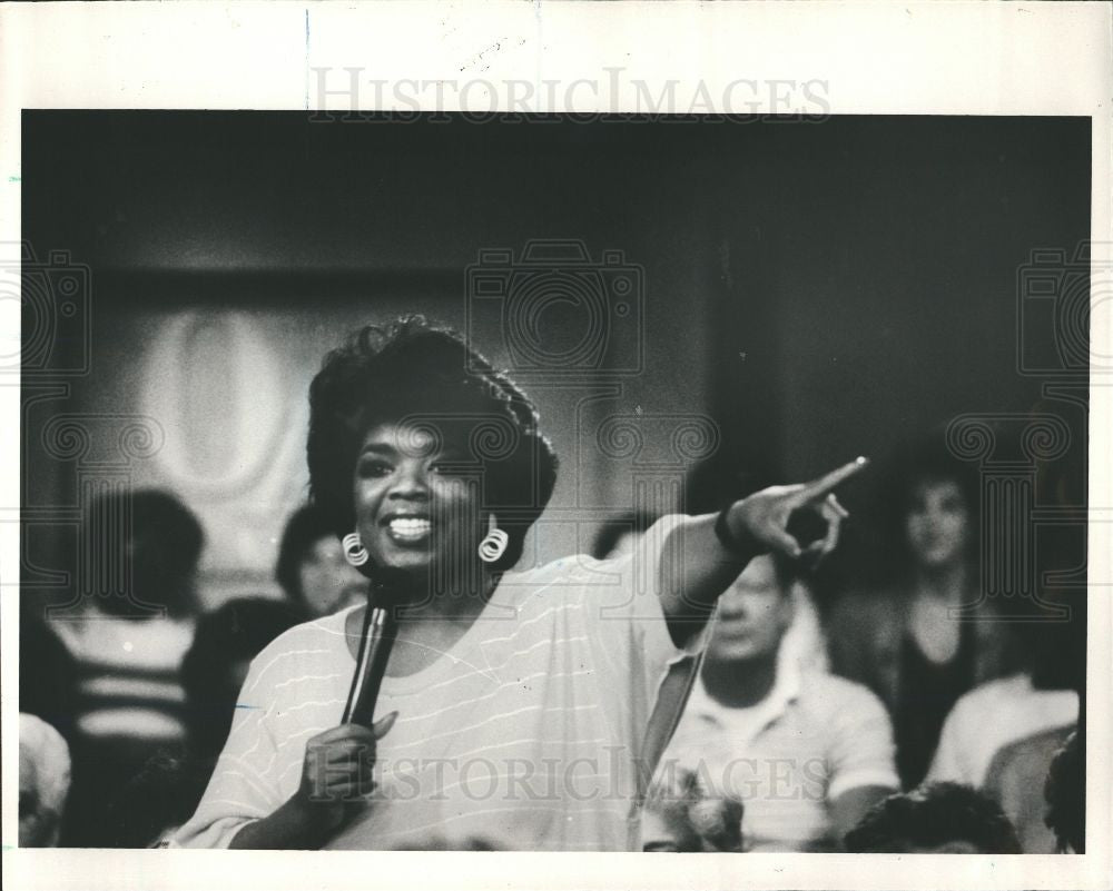 1986 Press Photo Oprah Winfrey American TV Host - Historic Images