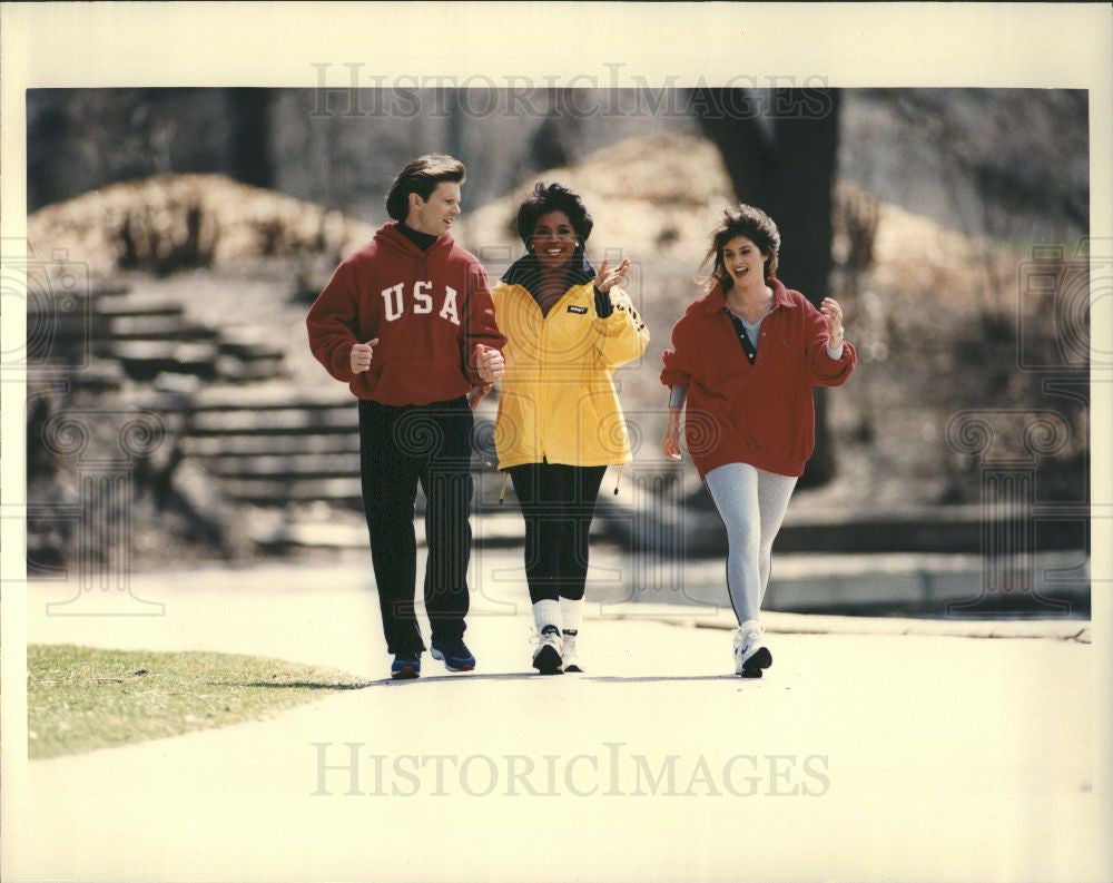 Press Photo Oprah Winfrey  Bob Greene  Rosie Daley - Historic Images