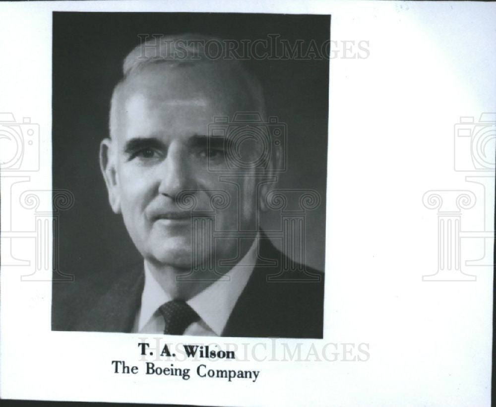 1989 Press Photo T.A. Wilson Boeing Company - Historic Images