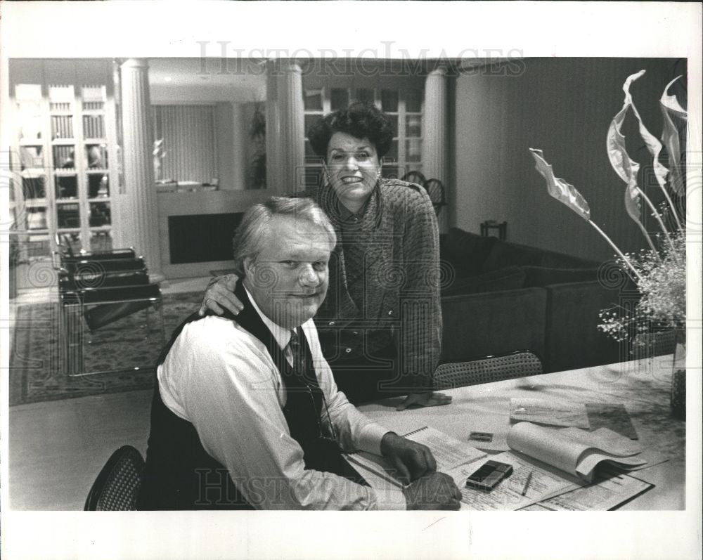 1990 Press Photo DOUGLAS AND MARY BETH WINKWORTH - Historic Images