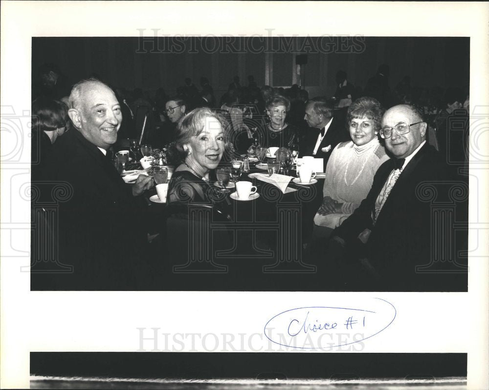 1987 Press Photo Stanley Peggy Winkelman Bill Ellman - Historic Images